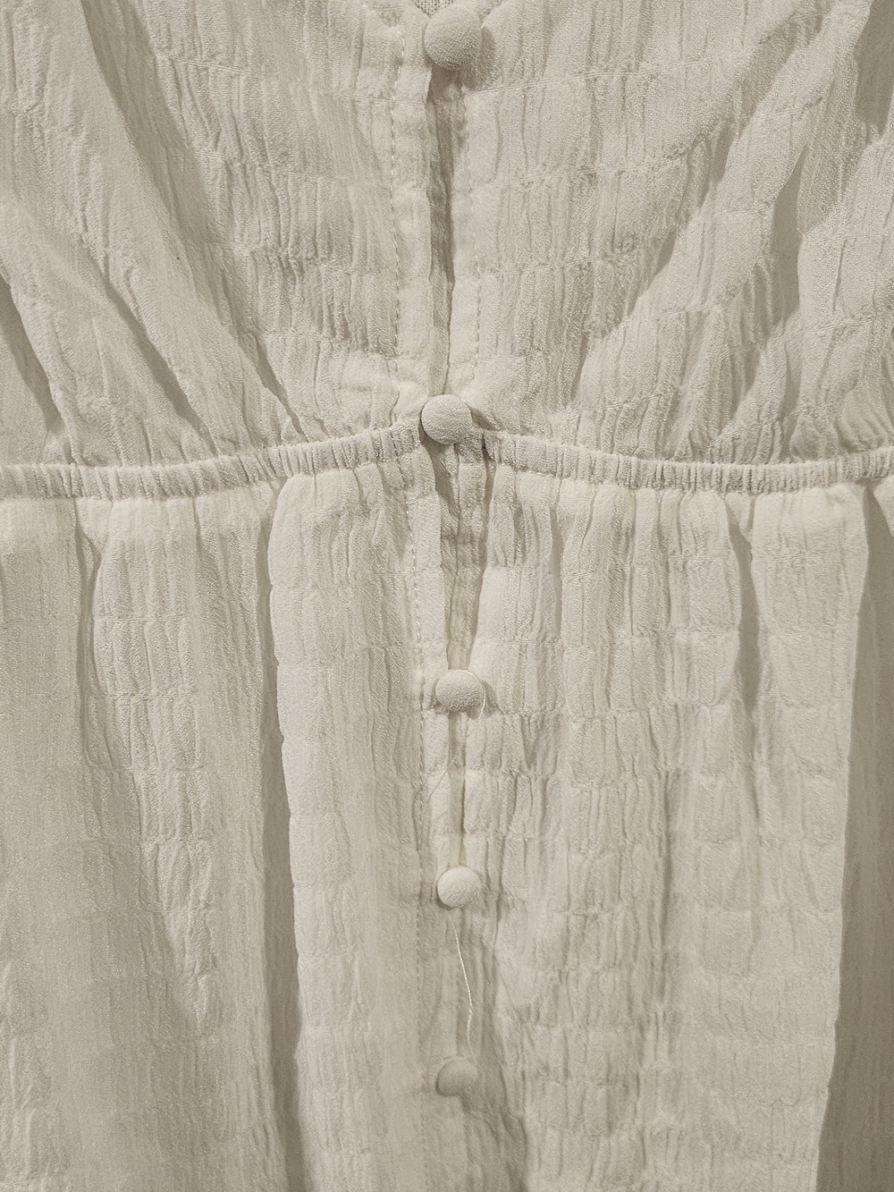 ARULA White Button-Front Peplum Blouse - Picture 2 of 4